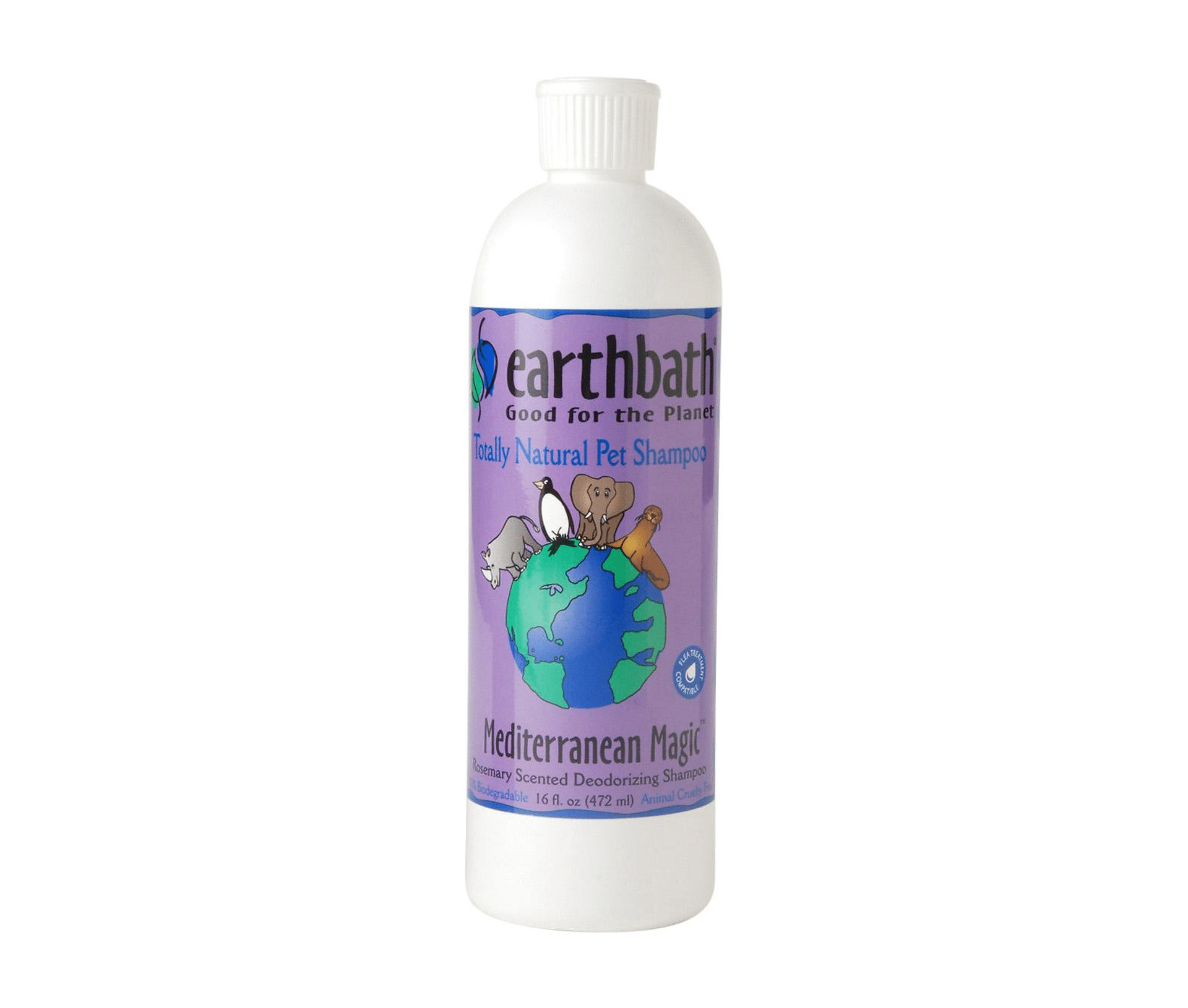 Earthbath Deodorizing Rosemary Dog & Cat Shampoo, 16-oz bottle