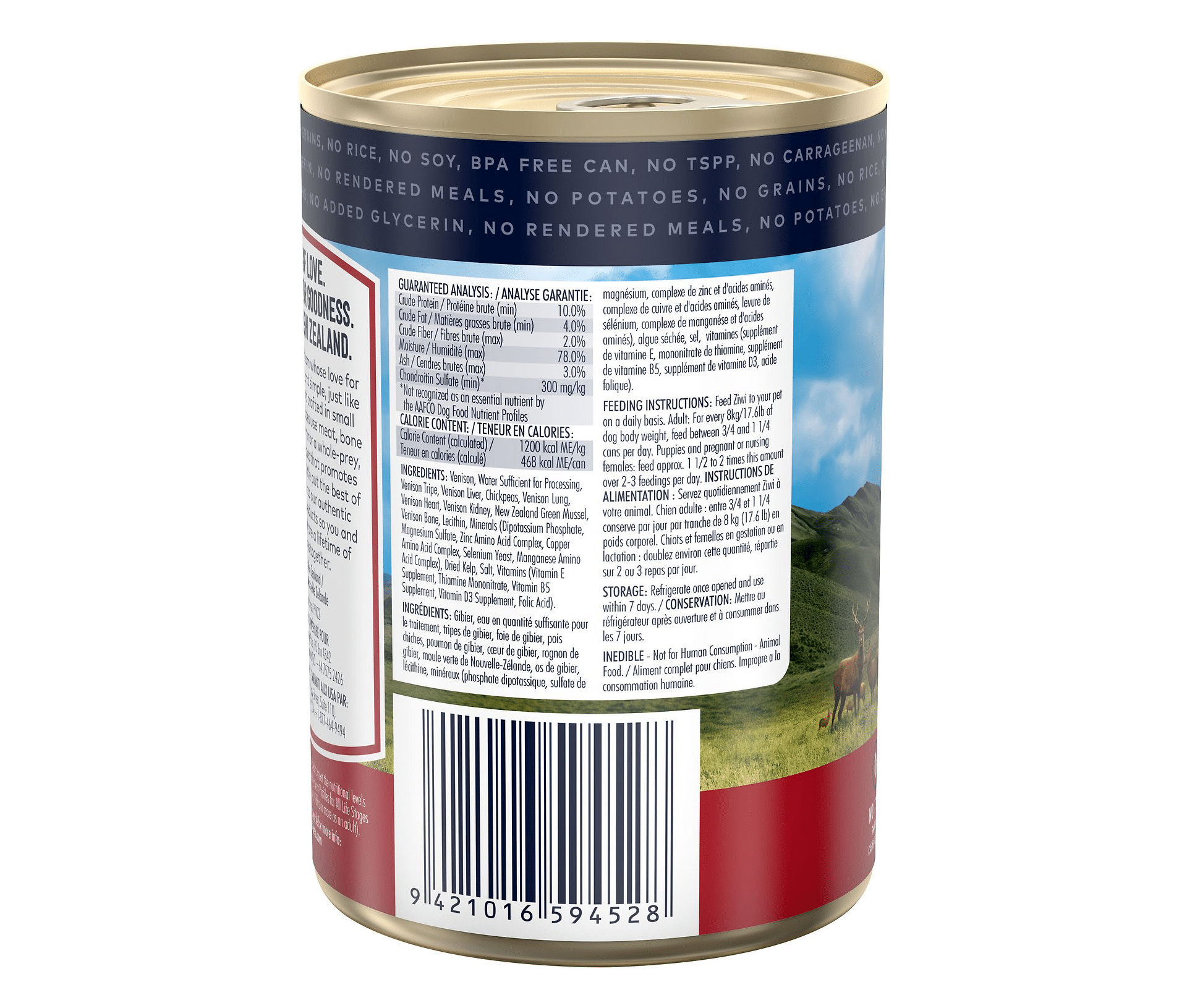 Ziwi Peak Venison Recipe Canned
