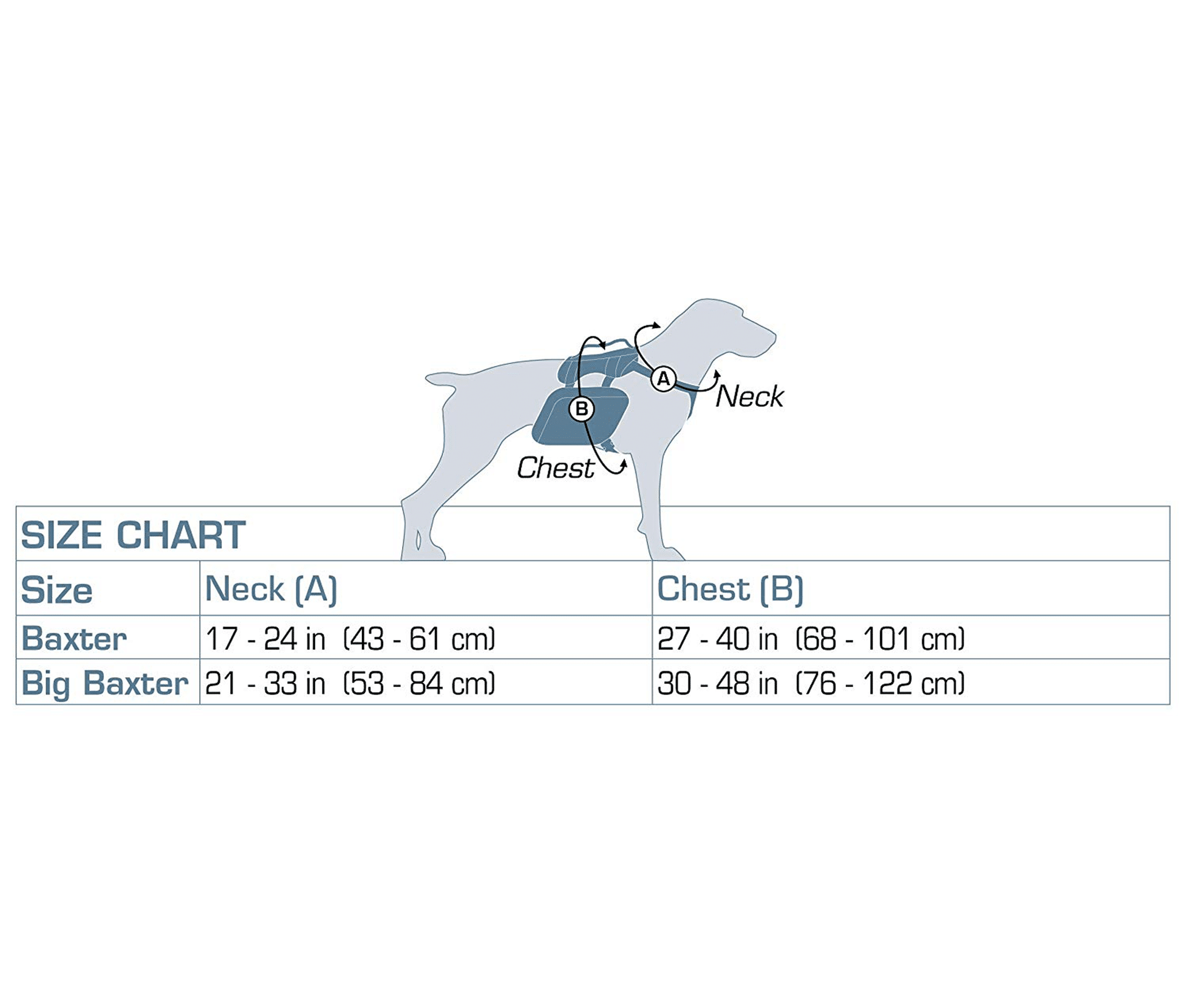 Kurgo Size Chart