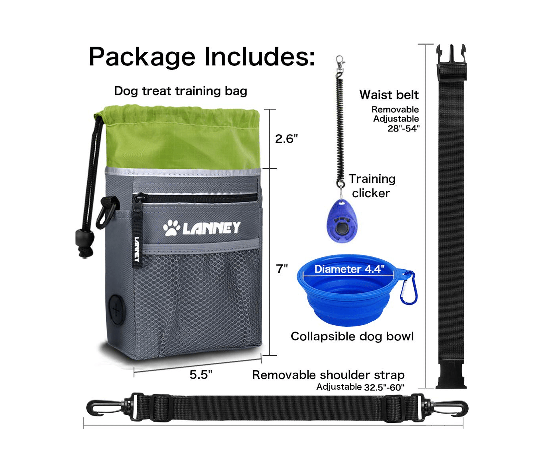 LANNEY Dog Treat Pouch Pet Training Bag 2019 Review
